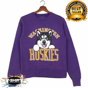 Vintage NCAA Washington Huskies Mascot Shirt, University Of Washington Shirt, Co
